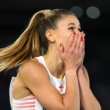Natalia Kaczmarek cieszy się po zwycięstwie
