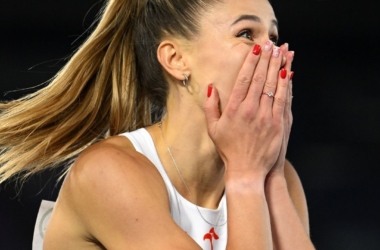 Natalia Kaczmarek cieszy się po zwycięstwie