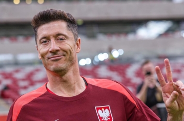 Robert Lewandowski na zgrupowaniu Reprezentacji Polski