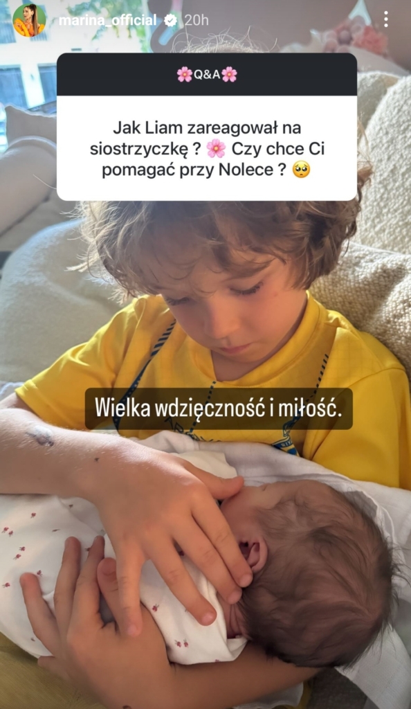 Zrzut ekranu z InstaStories Mariny Łuczenko