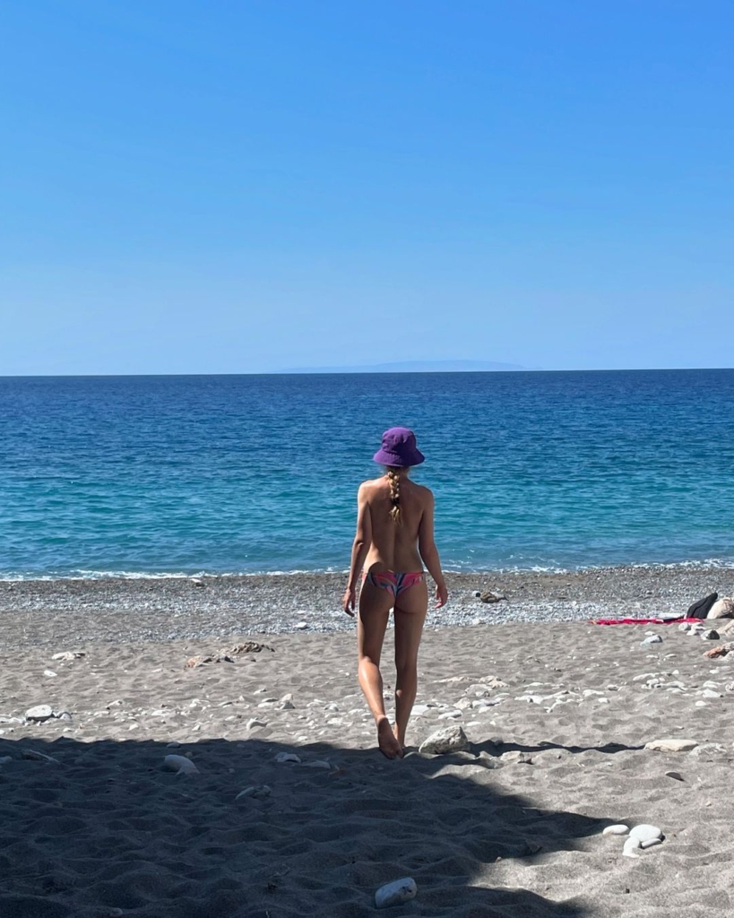 Hanna Turnau na plaży